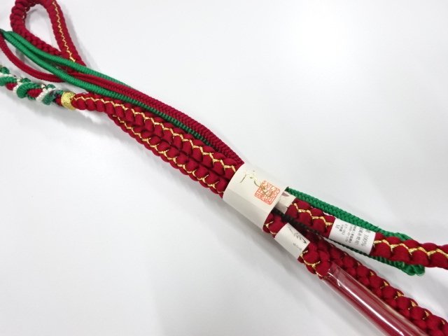 未使用品　正絹　振袖用　手組帯締め